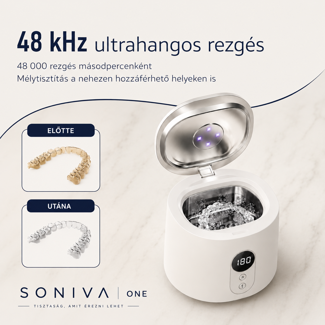 Soniva One - Ultrahangos tisztító UV fénnyel